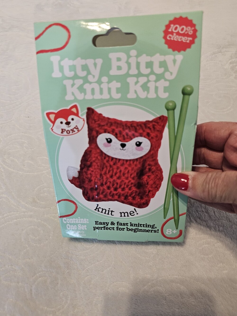 Bright Stripes Itty Bitty Knit Kit (Foxy). Brand New Cute Fun Knit Kit